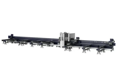 Four-chucks tube laser cutter