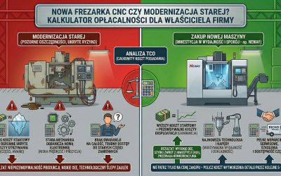 Nowa frezarka CNC czy modernizacja starej? Kalkulator opłacalności dla właściciela firmy